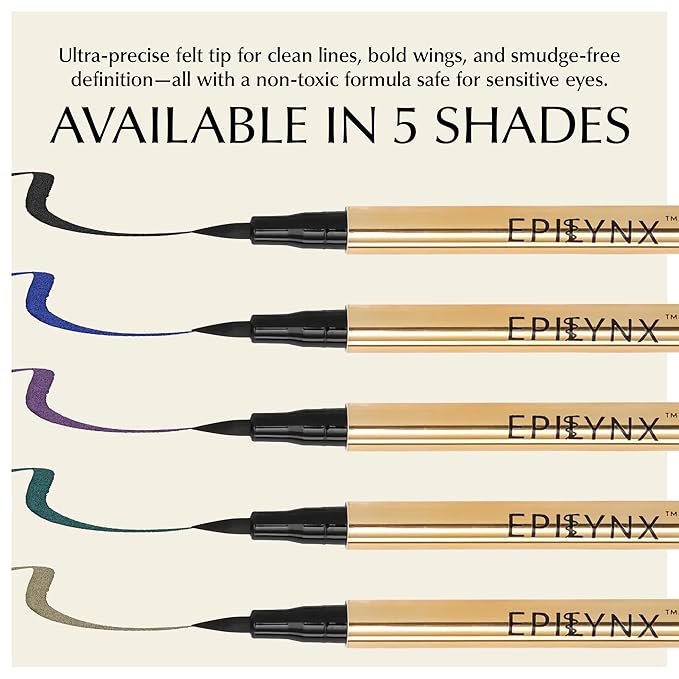 Waterproof Eyeliner - Smudge-Proof Liquid Eyeliner Pen with Precision Tip for Smooth, Long-Lasting Application - Vegan, Hypoallergenic & Gluten-Free Eye Liner - 2mL Blue