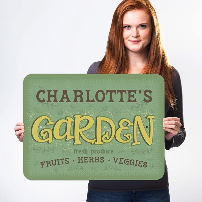 Custom Garden Signs, Holiday Season, Personalized Sign for Garden Decor Sign, 18x24 Inches, Rust Free .063 Aluminum, Fade Resistant, Made in USA by Sigo Signs