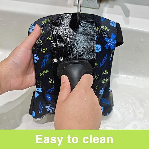 2 Pack Garden Knee Pads for Women, Lightweight Waterproof KneePads for Gardening, Anti Slip Leather Foam Padding Kneeling Pads for Flooring and Carpet Cleaning, House work, Gardening Maintain, Knee Protector, Blue Flower