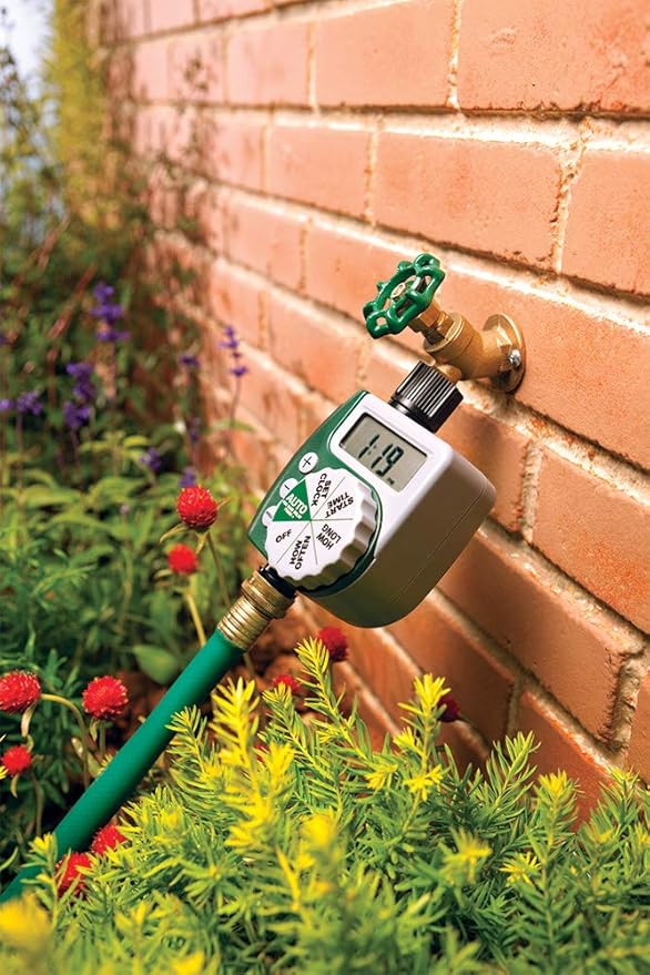 Orbit 61014 Automatic Garden Box Irrigation System - Complete 64 Sq Ft Coverage Kit with Digital Hose Timer & Quick-Connects