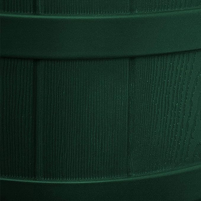 Good Ideas Rain Wizard Water Storage Premium Quality Collection Barrel with Brass Spigot, Safety Screen, and 50 Gallon Capacity, Green (4 Pack)