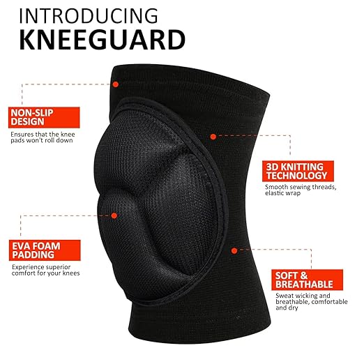 Knee Pads for Garden, Gardening, House Cleaning, Construction Work, Dancing, Volleyball, Flooring, Climbing, Riding Kneepads with Thick EVA Foam Padding, Outdoor Sports Kneeling Pads Cushion Floors Scrubbing for Men Women (Small/Medium)