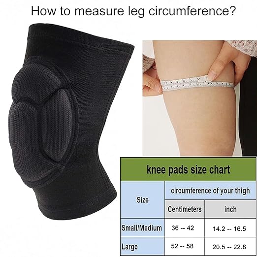 Knee Pads for Garden, Gardening, House Cleaning, Construction Work, Dancing, Volleyball, Flooring, Climbing, Riding Kneepads with Thick EVA Foam Padding, Outdoor Sports Kneeling Pads Cushion Floors Scrubbing for Men Women (Small/Medium)