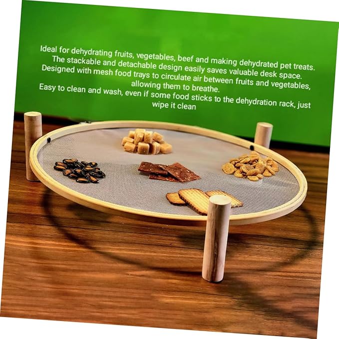 SUPVOX Collapsible Round Drying Rack Kitchen Counter Herb Drying Rack Vegetable Dryer Garden Decor