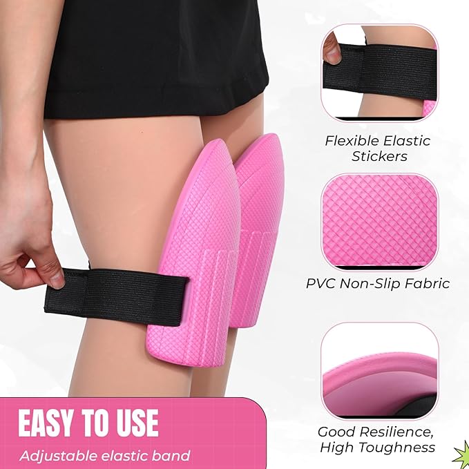 Gardening Knee Pads for Women and Men Lightweight Waterproof Foam Knee Pads for Gardening and Housework with Adjustable Hook'n'Loop Straps(Pink)