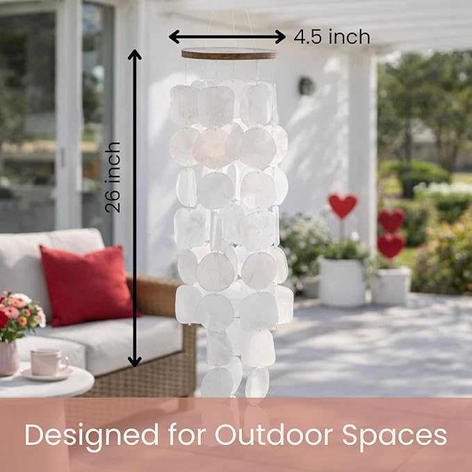 Solange & Frances Garden Decor, Hanging Patio Decor, Wind Chimes for Outside,Patio and Garden Gifts for Women Who Have Everything for Mom