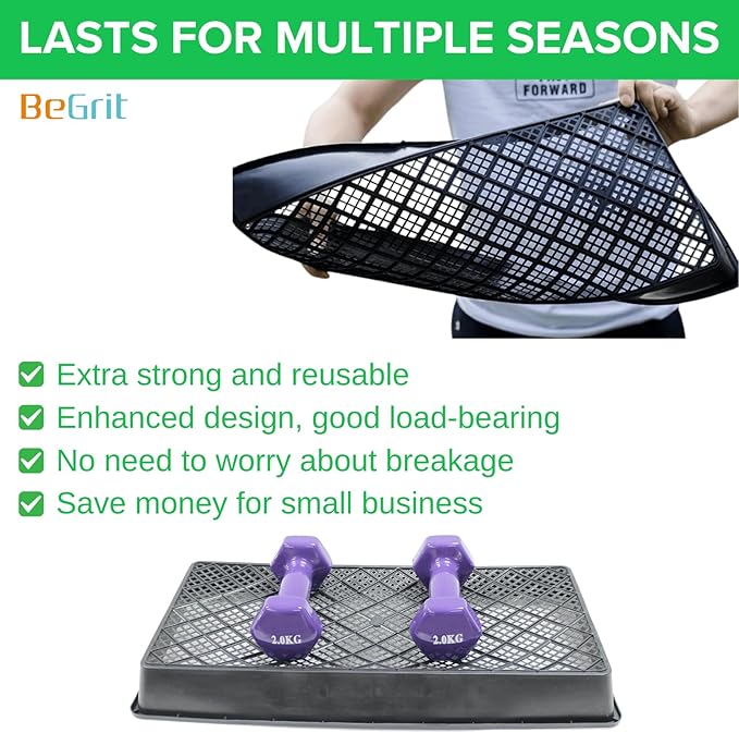 BeGrit 1020 Mesh Trays Set - 5Pack (10Pcs) Soil Blocking Trays Without Holes