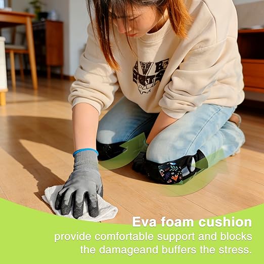 5 Pack Garden Knee Pads for Women, Lightweight Waterproof KneePads for Gardening, Anti Slip Leather Foam Padding Kneeling Pads for Flooring and Carpet Cleaning, House work, Gardening Maintain, Knee Protector, Butterfly