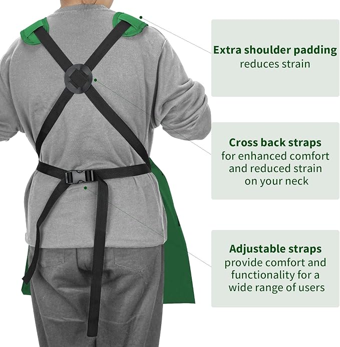 Garden Harvest Apron, Gardening Apron with Bottom Release Pocket for Women and Men, Gardening Gift for Gardeners