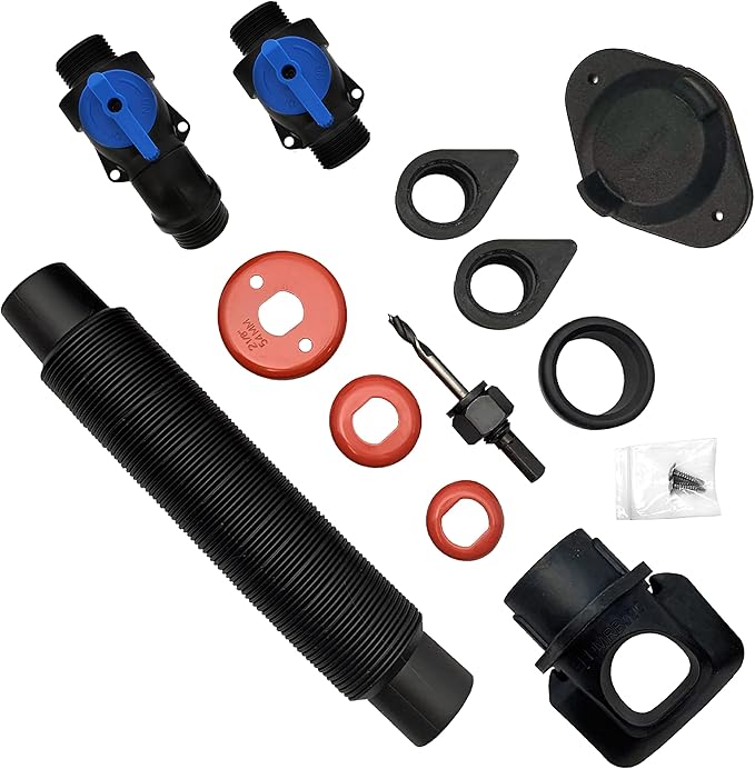 EarthMinded DIY Rain Barrel Diverter and Parts Kit - Water Collection System To Convert Containers into Rain Barrels - Catch Rain Water for Outdoor Chores - RBK-0001