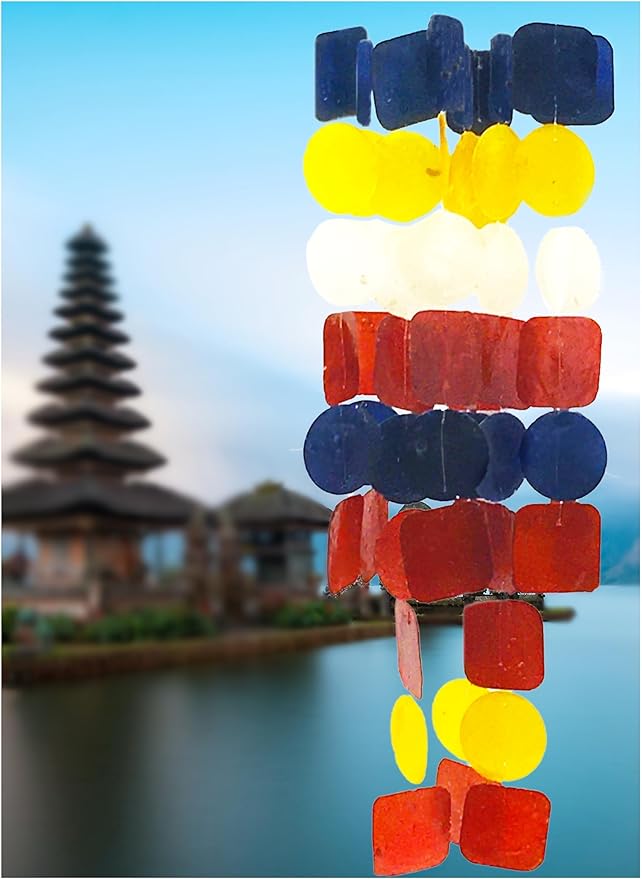 Bellaa 24872 Wind Chimes Outdoor, Garden Decorations, Musical, Indoor/Outside Windchimes, Beach, Gifts for Mom, Sea Glass Shells