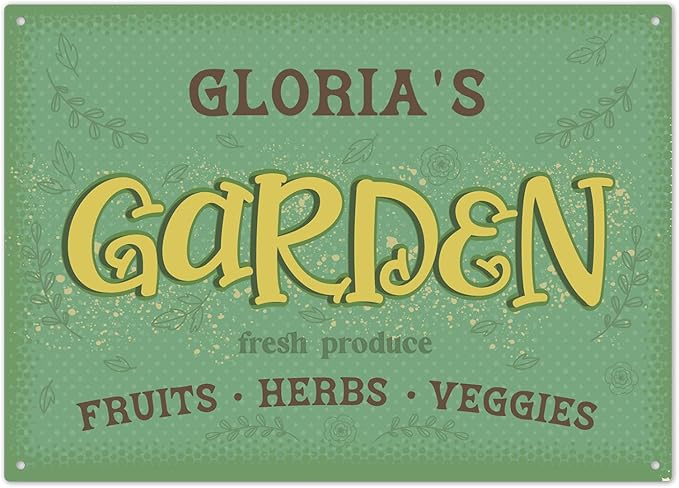 Custom Garden Signs, Holiday Season, Personalized Sign for Garden Decor Sign, 10x14 Inches, Rust Free .040 Aluminum, Fade Resistant, Made in USA by Sigo Signs