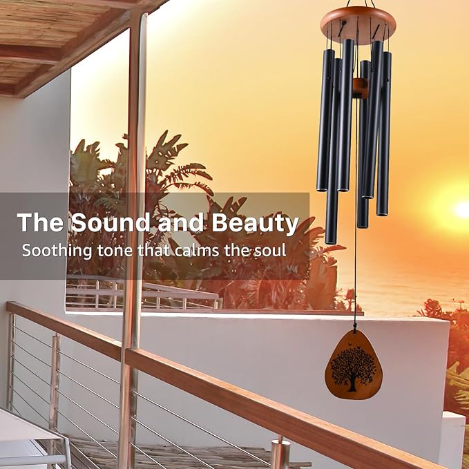 Memorial Gifts for Loss of Brother, 32" Memorial Wind Chimes for Loss of Brother Sympathy Gifts, Remembrance/Bereavement Gifts for Loss of Brother, Windchimes in Memory of Brother
