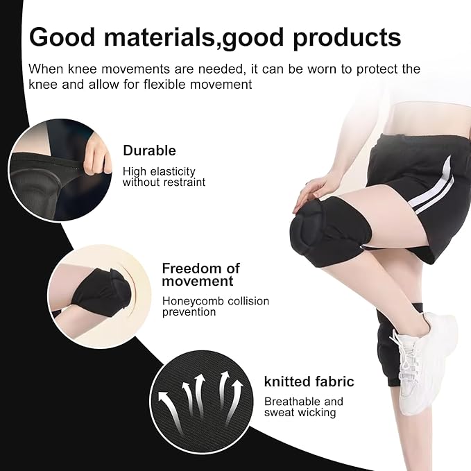 2 Pcs Knee Pads,Knee Pads for Women,Knee Pad,Knee Pads for Men,for Garden, Gardening, House Cleaning, Construction Work, Dancing, Volleyball, Flooring, Climbing, Riding Kneepads.