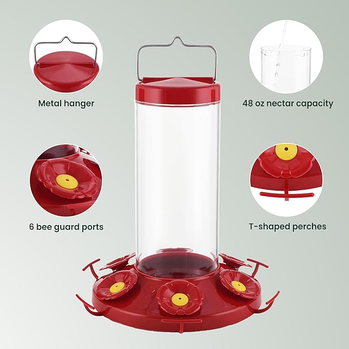 Perky-Pet 220 The Grand Master 48-Ounce Hummingbird Feeder