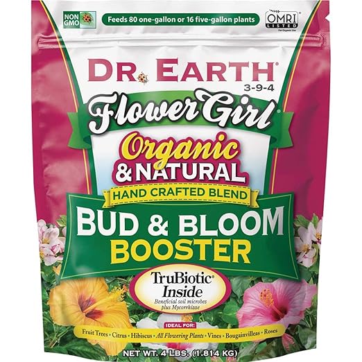 Flower Girl Bud & Bloom Booster, Organic, 3-9-4 Formula, 4-Lb. Bag