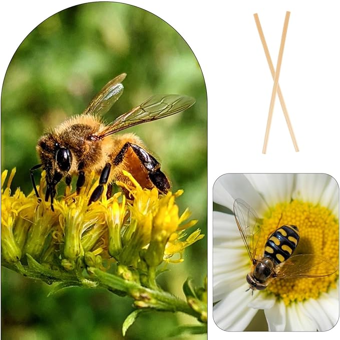 VANZACK 400 Pcs Natural Wheat Straw Bee Nesting Tubes for Mason Bees - Lightweight Refillable Bee Tubes for Garden Pollination and Habitat Support