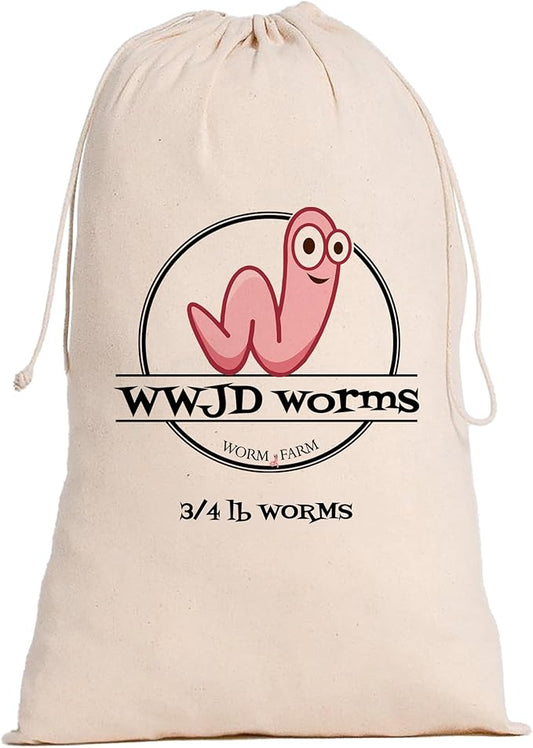 Red Wigglers Composting Worms - 3/4lb Red Worms for Composting - Use on Worm Castings for Plants, Garden, Worm Farm & Compost Starter, Easy to Manage