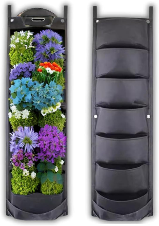 SunVara Fence Planters Wall Planters for Outdoors Plants Vertical Planter Balcony Planter Vertical Garden Wall Pocket Planter Outdoor Wall Planter Fence Garden Planter Vertical Wall Garden