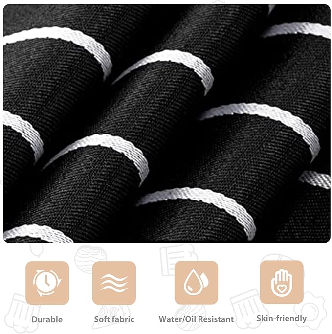 2 Pack Kitchen Aprons, Apron for Cooking with 2 Pockets, Unisex Adjustable Neck Strap Chef Aprons for Men Women