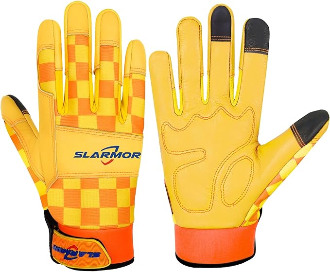 Leather-Gardening-Gloves for Women,Thorn-Proof Work-Gloves for Weeding,Digging,Planting,Pruning Yard garden Gloves