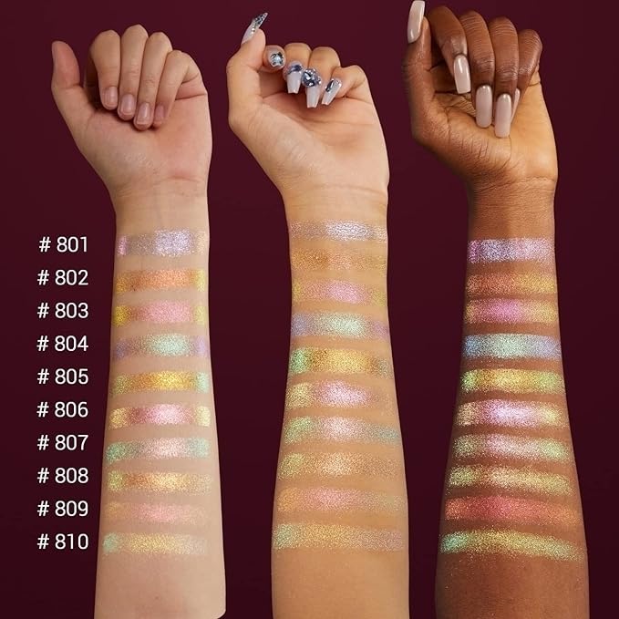 CHARMACY Duochrome Eyeshadow, Insane Shifters Chameleon Eyeshadow, Creates High-Impact, Metallic Eye Looks, 100% Vegan and Cruelty Free, 1.9g (#806)