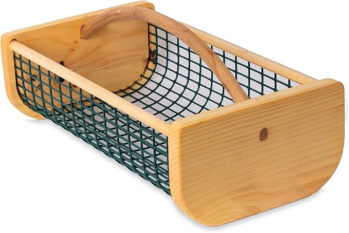 Garden Hod Harvest Basket - Durable Wooden Gardening Supply for Flowers, Vegetables, and Fruits - Handcrafted in Maine, USA – 16 x 9 Inches, 8 Quart Capacity