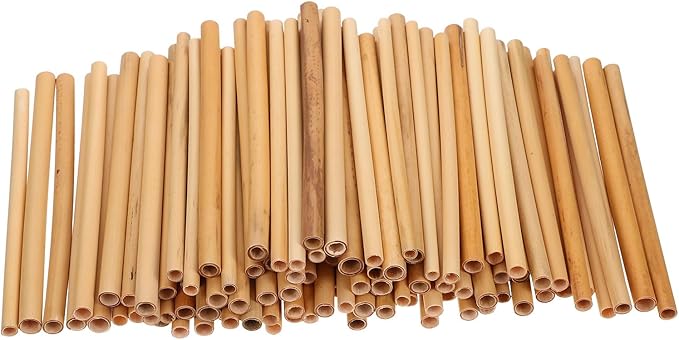 100PCS Mason Bee Tubes, Phragmite Reed Bee Tubes, Honeycomb Reed Tubes Bees House Nest for The Garden Pollinator House Gardening Gifts