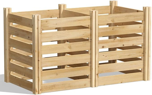 Greenes Fence Premium Cedar Wood Composter, 24" W x 48" L x 31" H (3/4" Thick) / 154.6 Gallons - Made in USA with North American Cedar