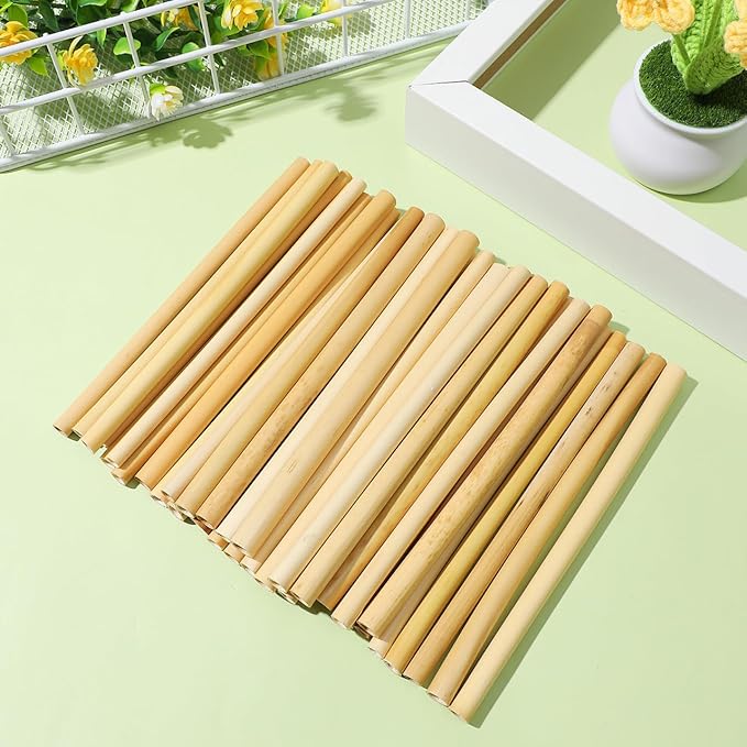 Mipcase Natural Reed Bee Tubes 200Pcs Mason Bee House Tubes Replacement Nest Liners for Pollination Breeding and Beekeeping Supplies