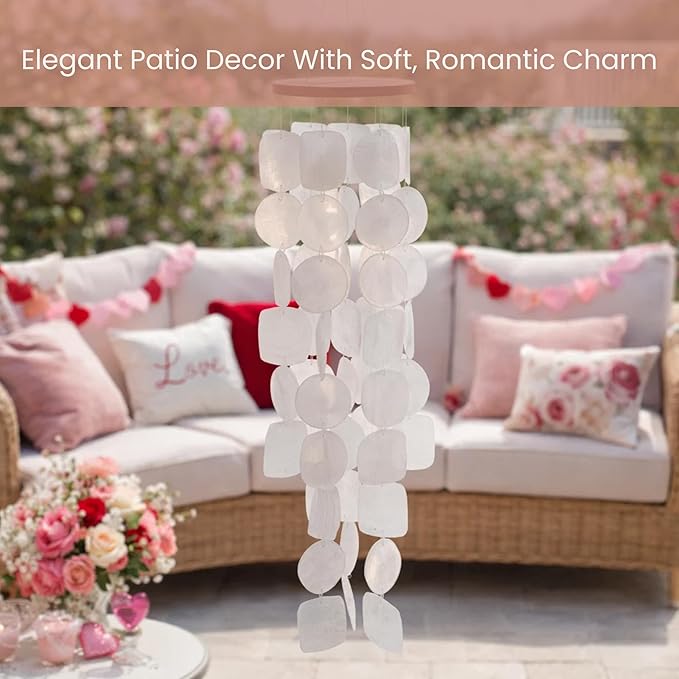 Solange & Frances Garden Decor, Hanging Patio Decor, Wind Chimes for Outside,Patio and Garden Gifts for Women Who Have Everything for Mom