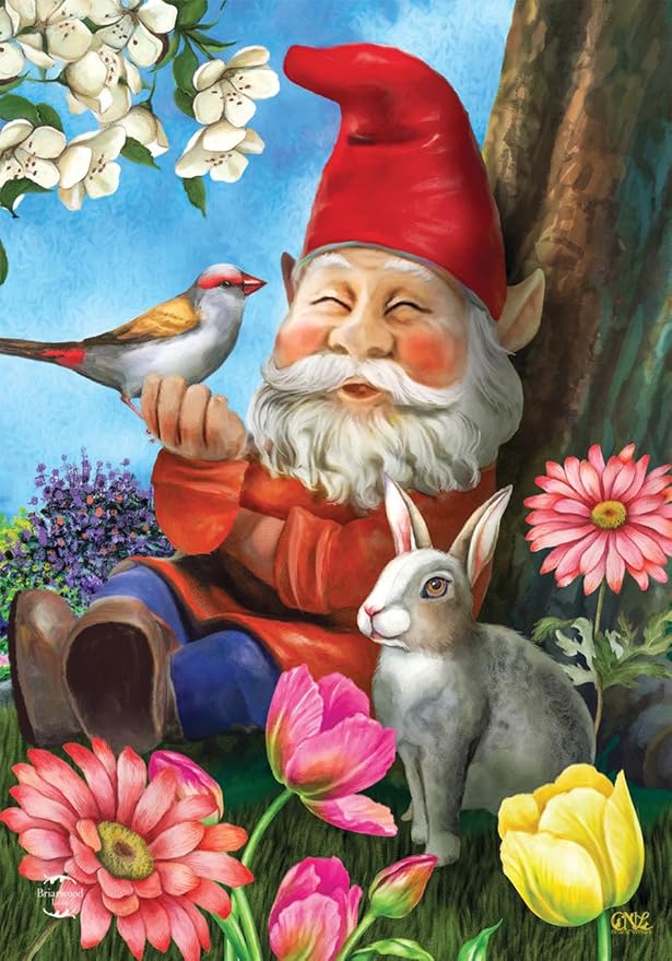 Briarwood Lane Garden Gnome Spring House Flag