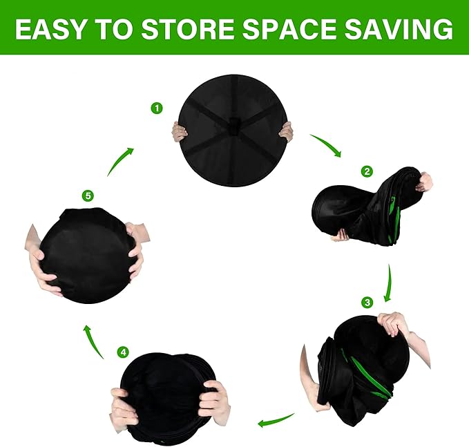 iPower Herb Drying Rack Zippered 4 Layer 24" Hanging Dryer with Garden Pruning Shear and Hook for Hydroponics Herb, Plant, Seed, Bud in Closets, Grow Tents & Outdoor