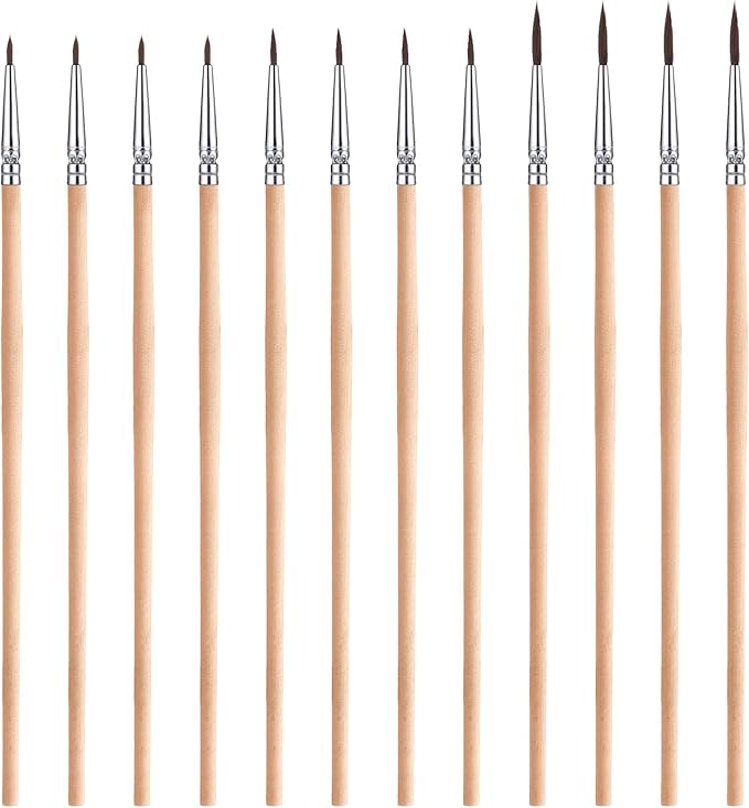 12 Pcs Pollination Brush for Indoor Hydroponic Gardens, Flower Pollination Brushes, Pollinator Brush Tool for Tomatoes, Peppers and Other Greenhouse Gardens