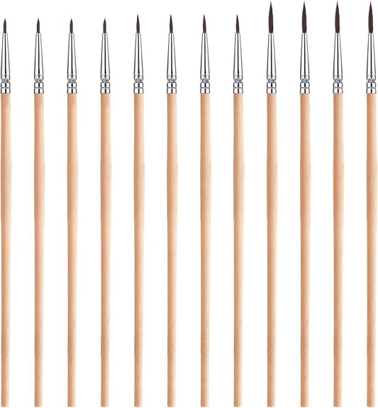 12 Pcs Pollination Brush for Indoor Hydroponic Gardens, Flower Pollination Brushes, Pollinator Brush Tool for Tomatoes, Peppers and Other Greenhouse Gardens