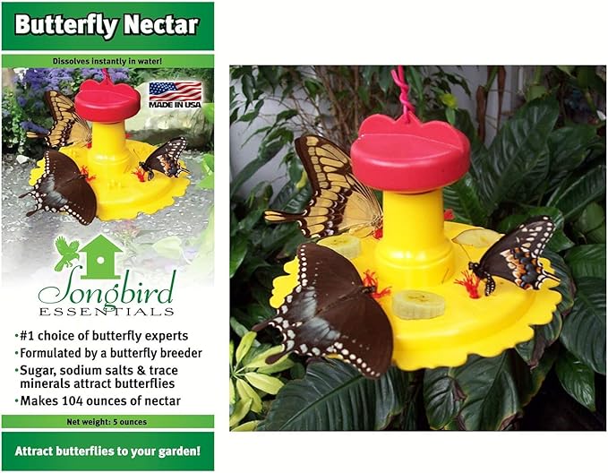 Songbird Essentials SE78215 Butterfly Feeder/Nectar Combo (Set of 1)