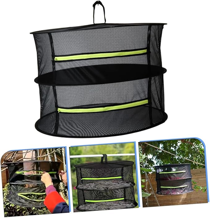 Amosfun Herb Drying Rack Drying Mesh for Garden Plant Breathable Easy to Ventilate