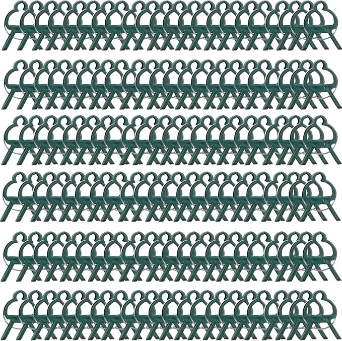 GXXMEI 100PCS Plant Clips Garden Clips for Tomato Cage, Tomatoes Clips Plant Support Clips for Bamboo Stakes, Climbing Plants, Vines, Gentle Plant & Flower Trellis Clips for Plant Stalks, Stems