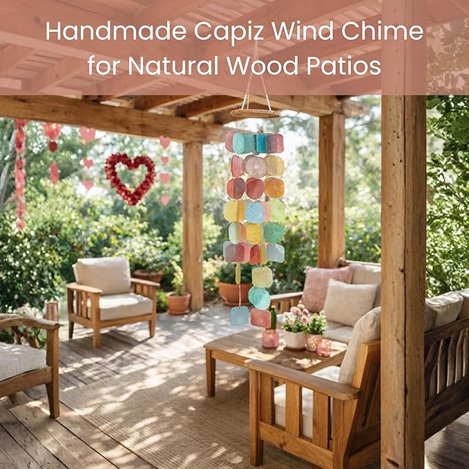 Solange & Frances Garden Decor, Patio Decor, Wind Chimes for Outside,Patio Decorations Outdoor and Front Porch Decor. Unique Gifts for Women, Ideas, Birthday Gifts for Women