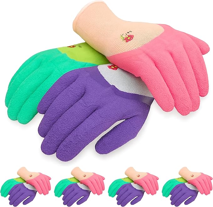 G & F Products Women’s Gardening Gloves, Micro-Foam Coated, Durable, Flexible Nylon Shell, Textured Palm for Maximum Grip