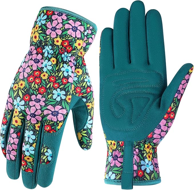 fauson Gardening Gloves - Gardening Gloves for Women Firm Grip Breathable Garden Gloves Thorn Proof for Digging, Planting