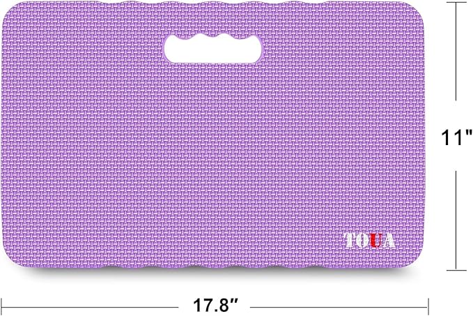 TOUA Kneeling Pad Thick Extra Large High Density Foam Comfort Kneeling Pad for Work Gardening Yoga Exercise Garden Knee Pad, Purple 2 Pack
