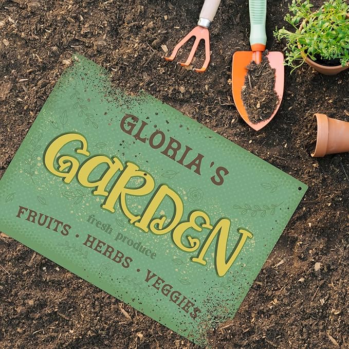 Custom Garden Signs, Holiday Season, Personalized Sign for Garden Decor Sign, 10x14 Inches, Rust Free .040 Aluminum, Fade Resistant, Made in USA by Sigo Signs