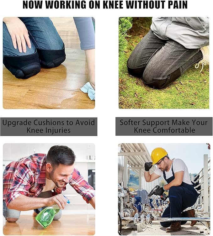Women Men Knee Pad Suitable for House Working, Floor and Carpet Cleaning, Gardening Maintain, Construction Work, High Elastic Fabric Men Knee Pads Protect Knee Safety