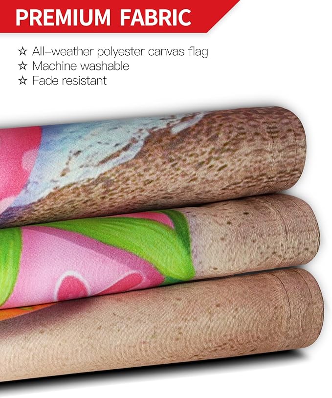Anley Double Sided Premium Garden Flag, Flip Flops on Summer Beach Welcome Decorative Garden Flags for Home Decor - Weather Resistant & Double Stitched Yard Flags- 18 x 12.5 Inch
