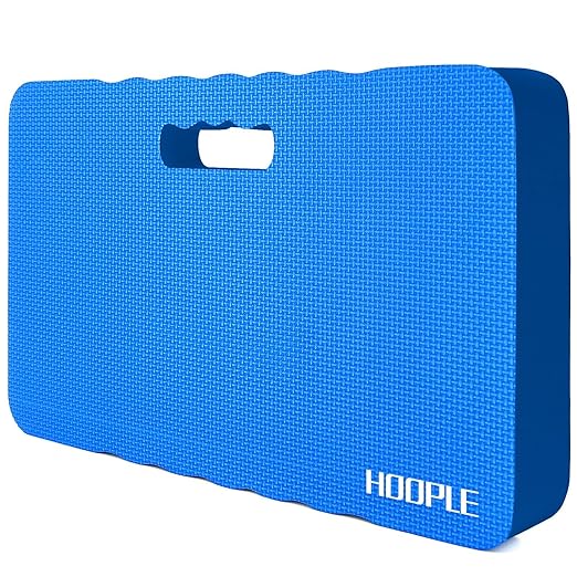 HOOPLE Extra Thick Kneeling Pad, Soft Foam Kneeling Cushion, Waterproof Gardening Knee Pads, Lightweight Knee Mat for Bathing, Workout Supplies, Exercise Yoga, Garden Work Gifts 17.5 x 11x 1 in, Blue