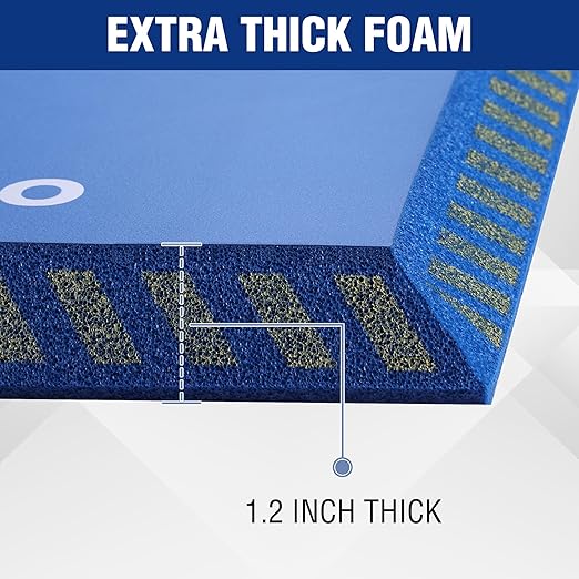 WORKPRO Extra Thick Kneeling Pad, Soft Foam Knee Cushioning, Extra Large Foam Kneeler Mat for Auto-Repair, Gardening, Workout Supplies, 28 x 16 x 1.2in, Blue