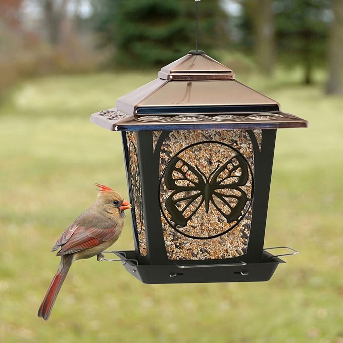 Audubon Hopper Feeder with Butterfly Model NA32321