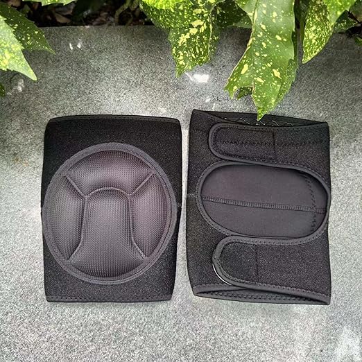 4 Pieces Work Knee Pads for Men Women, Waterproof Kneeling Cushion with Thick EVA Foam Pad for Gardeners Carpeters Floors Installation, Comfortable Adult Kneepads for Working on Floors, Black XL