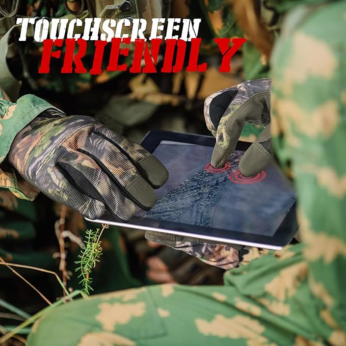 HANDLANDY Work Gloves for Men & Women, Utility Mechanic Working Gloves Touch Screen, Flexible Gardening Gloves for Yard